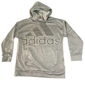 Adidas Girls Size XL Pullover Hooded Sweater Large Logo Classic Cozycore Comfy